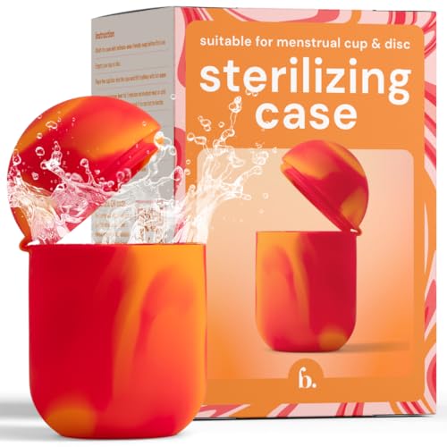 Bodyotics Comfycase - Custodia per dischi e coppette mestruali - Sterilizzatore compatto e custodia per prodotti mestruali riutilizzabili
