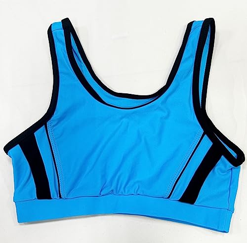 Image of TACKTIMES 2Pcs Girls Sleeveless Crop Top with Shorts Outfit Set for Athletic Leotard Dancing Swimming Gymnastics Dancewear