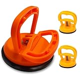Tricess Dent Puller, Car Dent Puller Suction Cup (1 Large / 2 Small), Suction Cup Lifter Handler for Mirror, Glass and Tiles, Car Body Dent Removal Repair Tool Paintless, Orange
