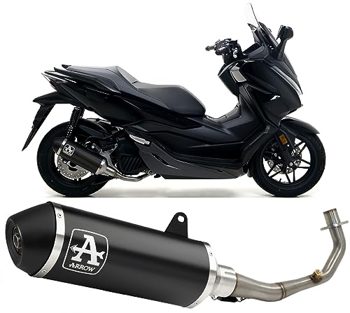 Silenciador Arrow Open Urban negro con colectores 53508ann para scooter Honda Forza 125 15-16