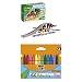 LEGO DUPLO Town Train Bridge and Tracks 10872 Building Block and BIC Kids Triangular Colouring Crayons