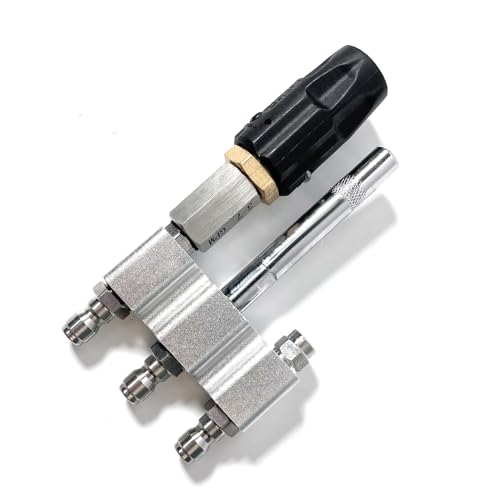 LUOYIILEA 3-in-1 Long Reach Pressure Washer Nozzle 0-60°