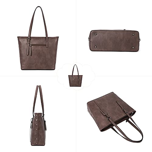 Image of KL928 Handbag for Women Tote Bag PU Leather Large Shoulder Bag Top Handle Satchel Purses 2Pcs Set