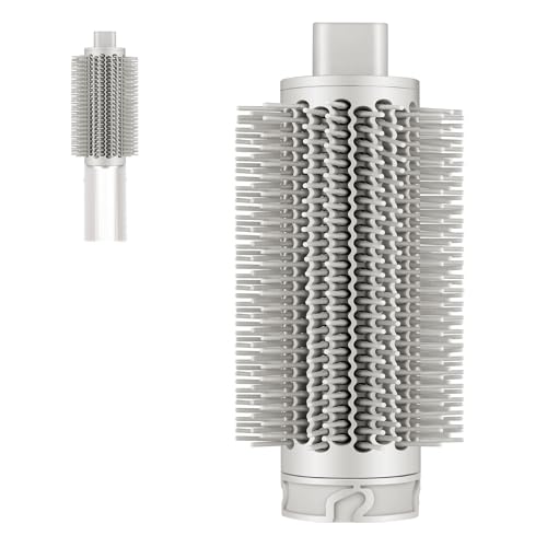 Upgraded Round Brush Attachment for Shark FlexStyle HD400 Series Round Volumizing Brush for Shark Flex Style Accessories for Blow Dry Smooth Hair Fluffy Bangs Voluminous Curls (Stone)