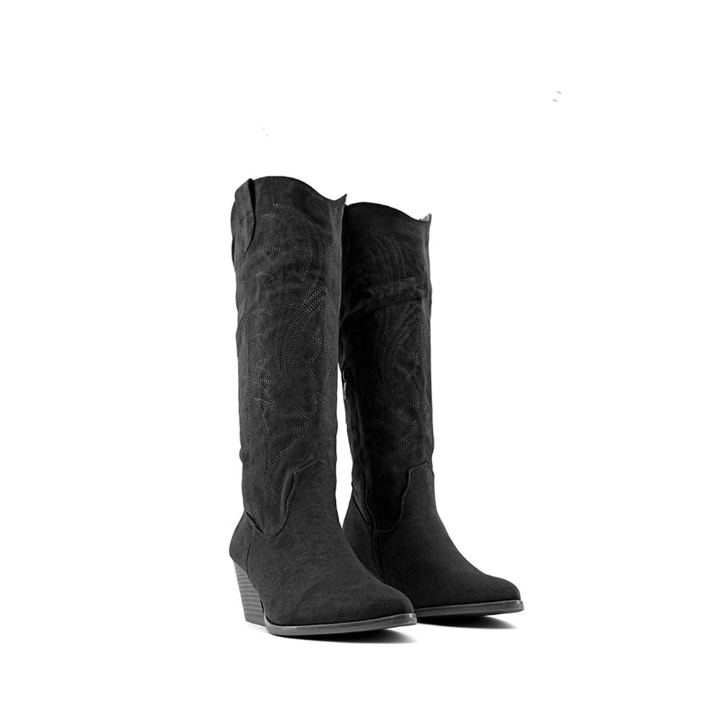 MODELISA - Bota Alta Campera Cowboy Tacón Ancho Mujer