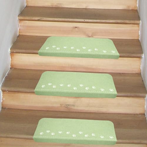 Alfombrillas para escaleras de fieltro y poliéster UPKOCH con acabado resistente 6