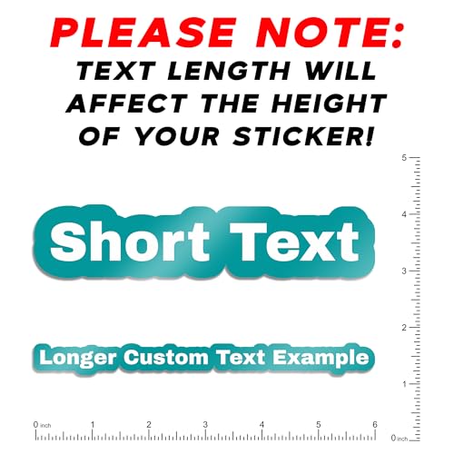 VulgrCo Custom Vinyl Lettering for Cars, Personalized Decal Letters & Custom Text Stickers for Windows, Vehicles, Cups & More, Durable, Vibrant Customizable Vinyl Decals - Thumbnail 6