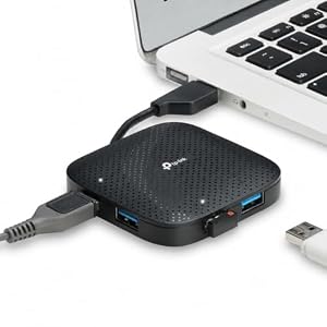 TP-Link USB 3.0 4 Port Portable Data Hub for Mac, iMac, MacBook Pro Air, Ultrabook, Compatible with Windows, Mac OS X and Linux systems (UH400)
