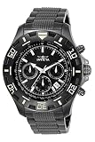 Invicta Men's Specialty Quartz Watch with Stainless Steel Band, Black (Model: 6412)