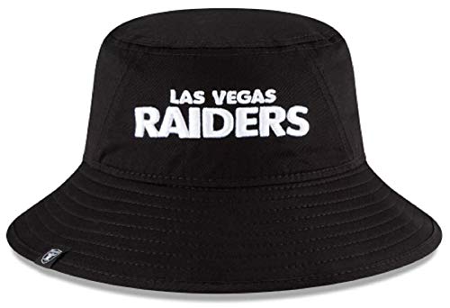 New Era 100% Authentic, NWT, Men s Summer Training Bucket Hat Size: OSFM (One Size Fit Most) (Raiders Bkack Wrod Mark)