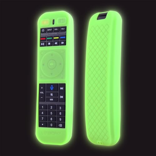 LEFXMOPHY Glow Green Remote Cover for SuperBOX S5 PRO, S4 PRO, S5 Max 2024, S 5 MAX, S6 MAX 2025, S 6-Ultra, S6 Ultra, S 6-MAX Voice Remote Case Silicone Protector