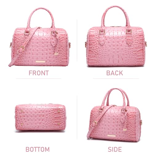 Image of Makcr Joacbv Top-Handle Crocodile Purses For Women Crossbody Leather Bags Trendy Large Capacity Tote with Shoulder Strap