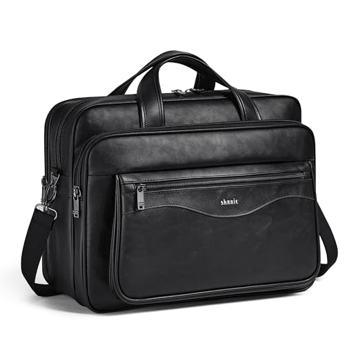 Image of Shrrie Vegan Leather Laptop Bag 17 to 17.3 Inch for Men and Women