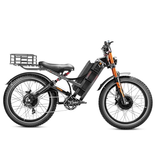 Image of 2026 eAhora Romeo Pro 3 /2 52-46 Mph Electric Bike for Adults, 6000W /4000W /2500W Dual Motor Ebike 60V 80Ah /52V 70Ah Battery 235+Miles Long Range, 26*4.0 inch /20*4.5 inch Fat Tire, Full Suspension, All Terrain
