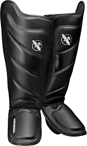 Hayabusa Shin Guards | T3 Muay Thai and Kickboxing | Men and Women | Black | Medium