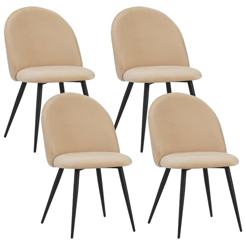 Sillas Comedor Pack 4 Beige Marca Albatros