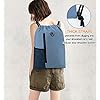 BeeGreen Blue Drawstrings Backpack Gym Sack For Men With Water Bottle Pocket &Front Zippered Pocket Large Sting Bags For WomenTraveling Yoga Beach Outdoor Gym