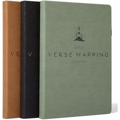 Graceful By Design Bible Verse Mapping Journal for Men - Premium Bible Study Journaling Kit - Christian Gift for Men (Camo Green) Cover