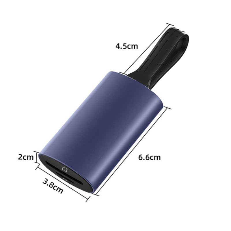 Lector de tarjetas USB C TF con dos ranuras de lectura simultánea de 312 MB/S, velocidad rápida
