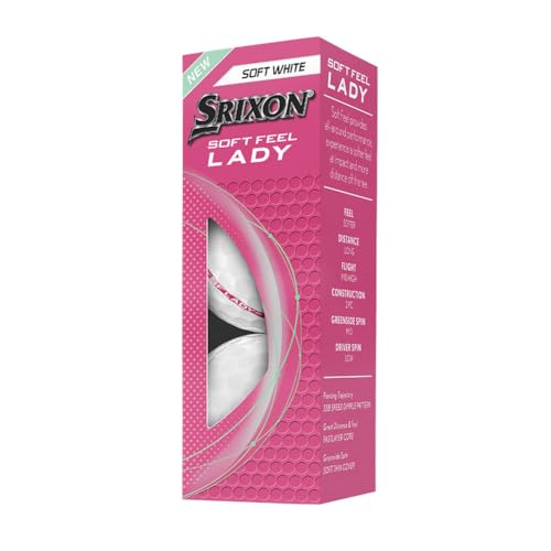 Srixon Soft Feel Lady Golf Balls (Soft White, 3pk) 1