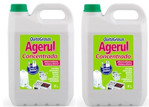 Desengrasante Quitagrasas Concentrado Agerul (2 Garrafas De 5 Litros)