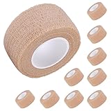 Mikinona 10 Stück Teiliges Selbstklebendes Elastisches Fingerwickel Hautfarben Atmungsaktiv Dehnbar Rutschfest Einfach Abreißbar Hautfreundlich für Sport und Verletzungsschutz