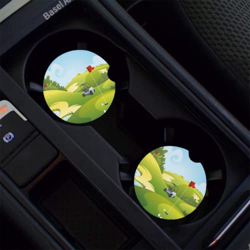 Posavasos cerámicos para auto 2 unidades 2.68 pulg miniatura 5