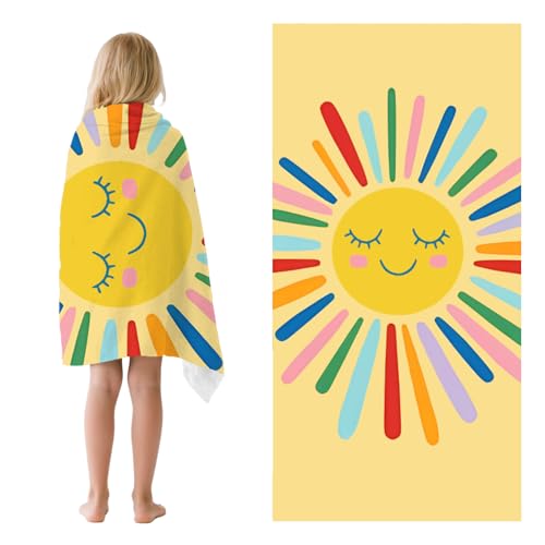 Sun Beach Towel for Kid 30 X 60 Inch Cute