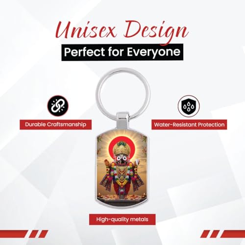 Image of Stylish Metal Keychains with Permanent Glossy Print - Inspirational Quotes & Spiritual Designs - Perfect Key chains for loved ones, Personal Use, Gifts & Return Gifts