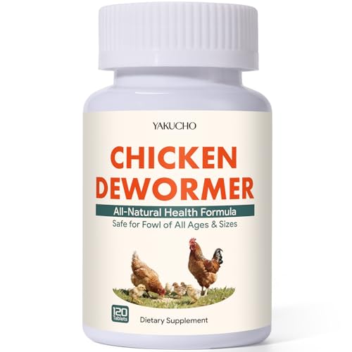 Chicken Gut Health Supplement – Natural Herbal Formula for Chickens, Chicks, Roosters & Turkeys, Supports Digestive Health & Internal Balance, Safe for Layers & Egg Production, 120 Easy-Feed Tablets