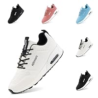 Scarpe da Running Donna Sneakers Scarpe da Ginnastica Camminata Respirabile Basse Platform Jogging Sport Shoes Dwg823 Bianco EU 37