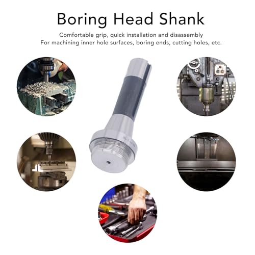 High Carbon Steel Boring Head Shank R8-1-1/2-18UNF-7/16 Arbor End Mill Adapter Accurate Milling Tool - Image 2