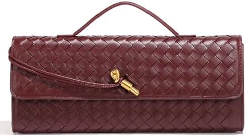 Trendy Woven Evening Clutch Purses Women Underarm Shoulder Handba...