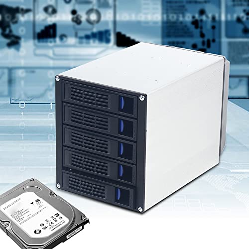 Caja externa para 5 discos duros SATA 3.5"/2.5" SAS, rack móvil miniatura 3