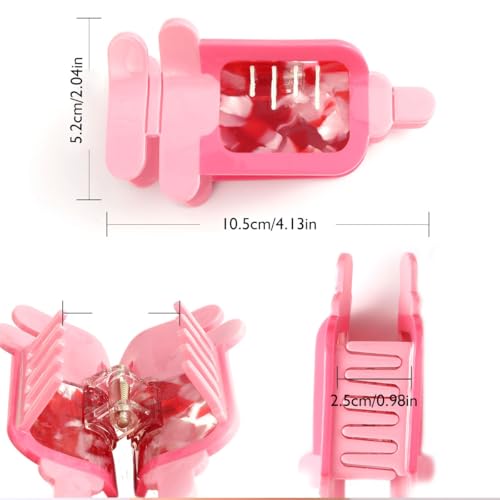 Large Pink Syringe Design Hair Claw Clip for Women Girls Gift Birthday 4.13 x 2.04 inches, Acetate Material
