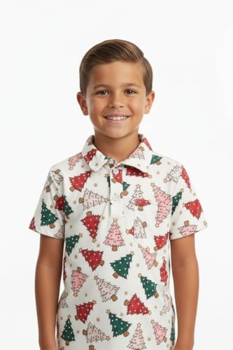 Image of Unique Baby Moisture Wicking Kids Polo Shirts for Toddler Boys Polo Shirt