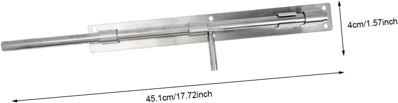 Stainless Steel Door Latch Sliding Lock Bolt Lock for Gates Doors Secure Easy to Install Hold Heavy-Duty Design