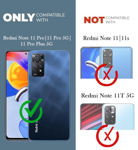 Image of Jkobi Back Cover Case for Xiaomi Redmi Note 11 Pro |11 Pro 5G |11 Pro Plus 5G (Silicone Clear | Camera Protection | Soft and Flexible for Charger and Headphone sockets | Shockproof | Transparent)