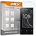 REY Pack 2X Bildschirmschutz aus gehu00e4rtetem Glas fu00fcr Sony Xperia XZ1 COMPACT, Schutzfolie, Displayschutzfolie 9H+ Hu00e4rte, Anti-Kratzen-u00d6l-Blu00e4schen
