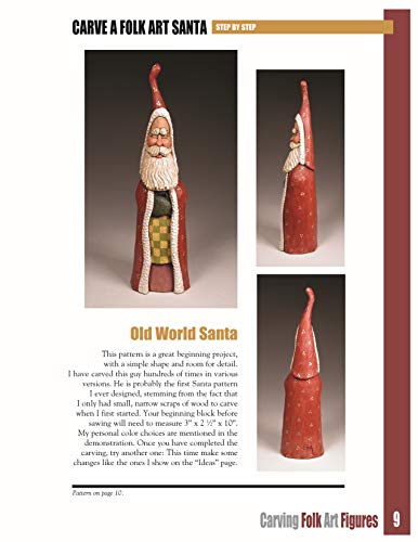 Carving Folk Art Figures: Patterns & Instructions for Angels, Moons, Santas, and More! - Image 3