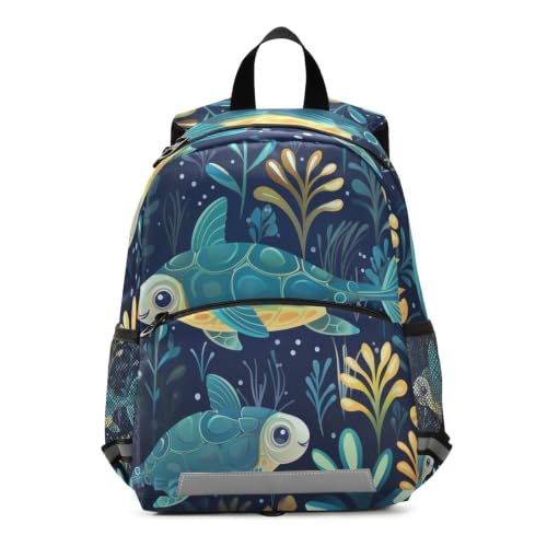 Sac à dos pour maternelle tortue de mer idéal pour les sorties scolaires et le parc des petits