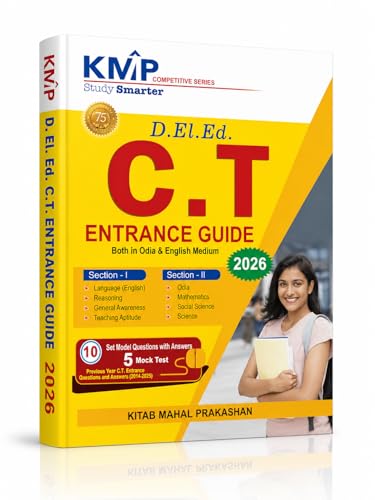 KMP D.El.Ed. C.T. Entrance Guide 2026, Odia & English Medium, 10 ...