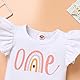 IMEKIS Baby M?dchen 1. Geburtstag Outfit Fliegender ?rmel Sch?ner Druck Strampler R?sche Rock Shorts Bowknot Stirnband Boho Sommer Fotoshooting Kleidung Set Regenbogen 6-12 Monate