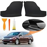 Feekoon 2Pcs Door Panel Armrest Cover Compatible with Honda/Odyssey 2011-2017 Car Door Armrest Replacement Leather, High Fit Black Armrest Cover Set Durable and Comfortable Includes Door Removal Tool