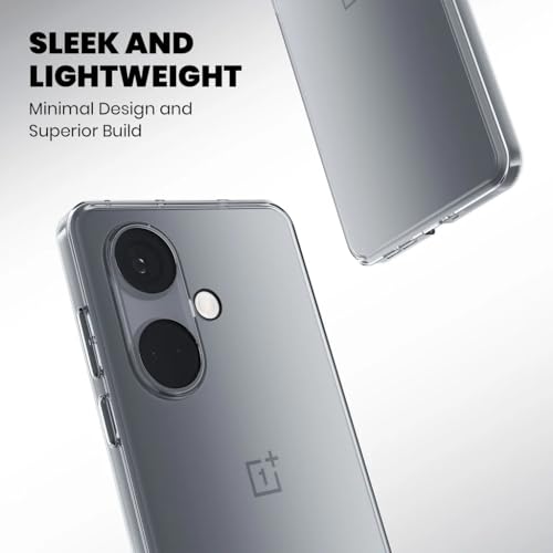 Image of Crystal Clear Back Case for OnePlus Nord CE 5 | Lifetime Anti-Yellowing Hard Back Cover | Shockproof Protection with Raised Camera Guard