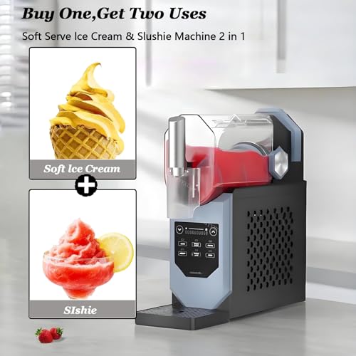 Slush-Maschine Für Zuhause,Sandeismaschine,Slushie Milchshake Maschine,5 Voreingestellte Programme,Gefrorene Slushie, Margaritas,Frappés,Milchshake Kein EIS Nötig – One-Touch-Reservierung – Bild 3