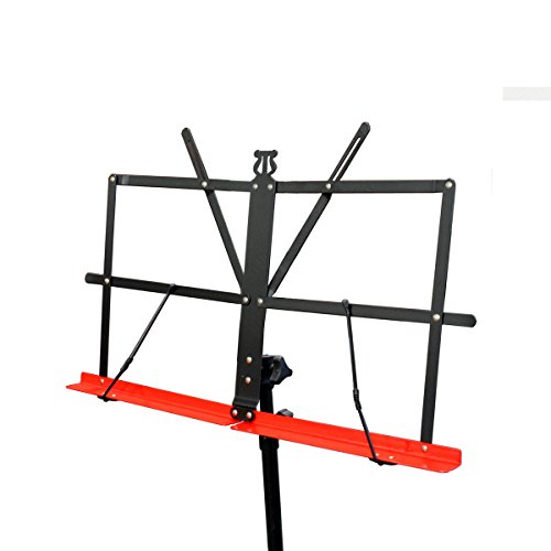 Image of Audio 2000s 60 inch Height Portable Sheet Music Stand Dual Color Red /Black AST444A-RBK