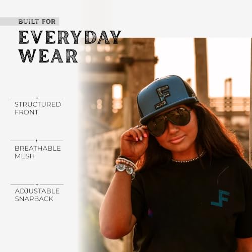 Image of Lane Frost Flat 6-Panel Western Trucker Hats for Men & Women