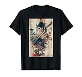 Sexy Anime Girl Japanese Samurai Warrior Princess Art T-Shirt