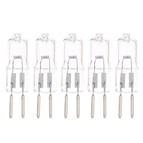 DLEDMOP JC Type Clear Capsule Halogen Tungsten Lamp GY6.35 12V 35W Halogen Bulb Warm White 100W Stage Light Bulb 50W 75W 5PCS